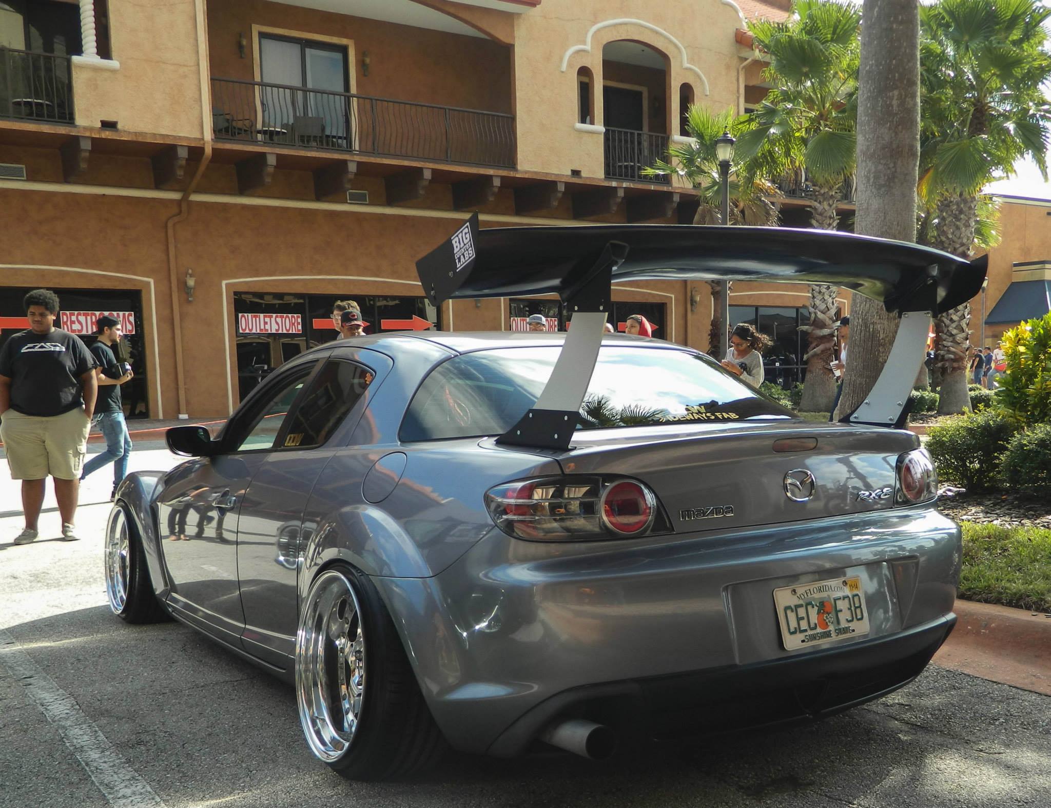 BCL - Big Country Labs Wing Kits FD / Honeycomb Carbon Fiber / 1850mm RX8 Atmosphere Demolisher - Complete Kit SR