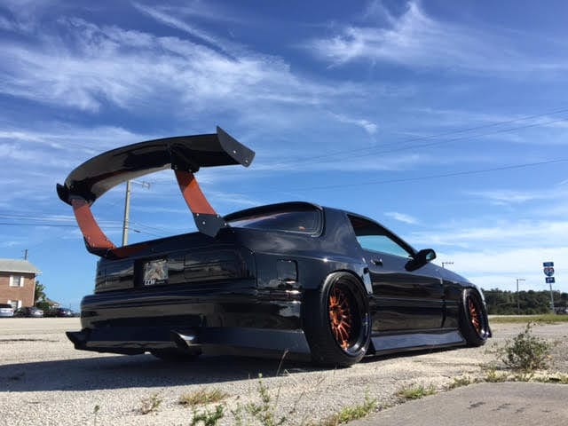 BCL - Big Country Labs Wing Kits FLUX - Manly / Fiberglass / 1700mm FC3S RX-7 Atmosphere Demolisher - Complete Kit SR