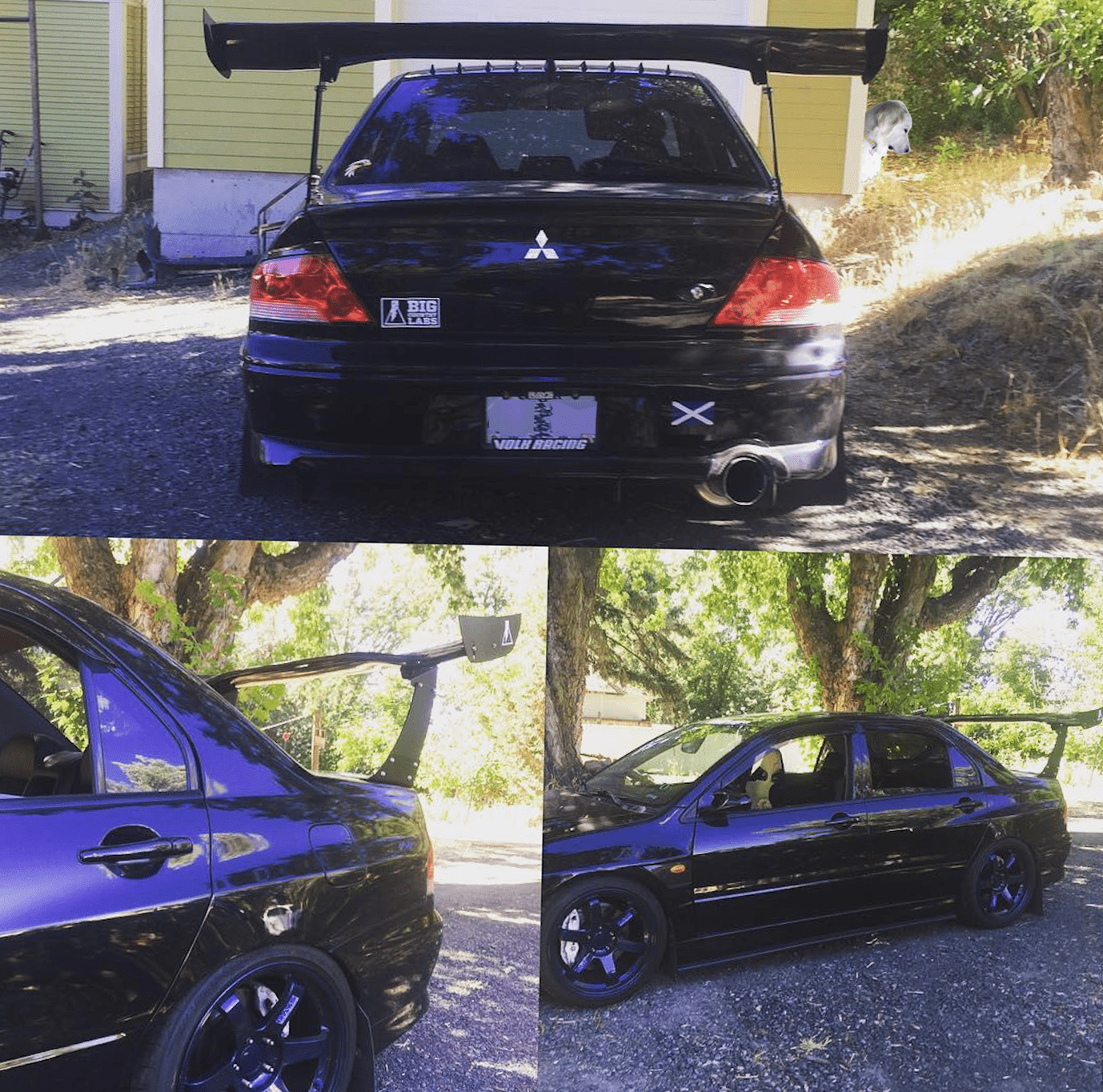 BCL - Big Country Labs Wing Kits FLUX - Manly / Honeycomb Carbon Fiber / 1700mm EVO VIII and IX Atmosphere Demolisher - Complete Kit SR