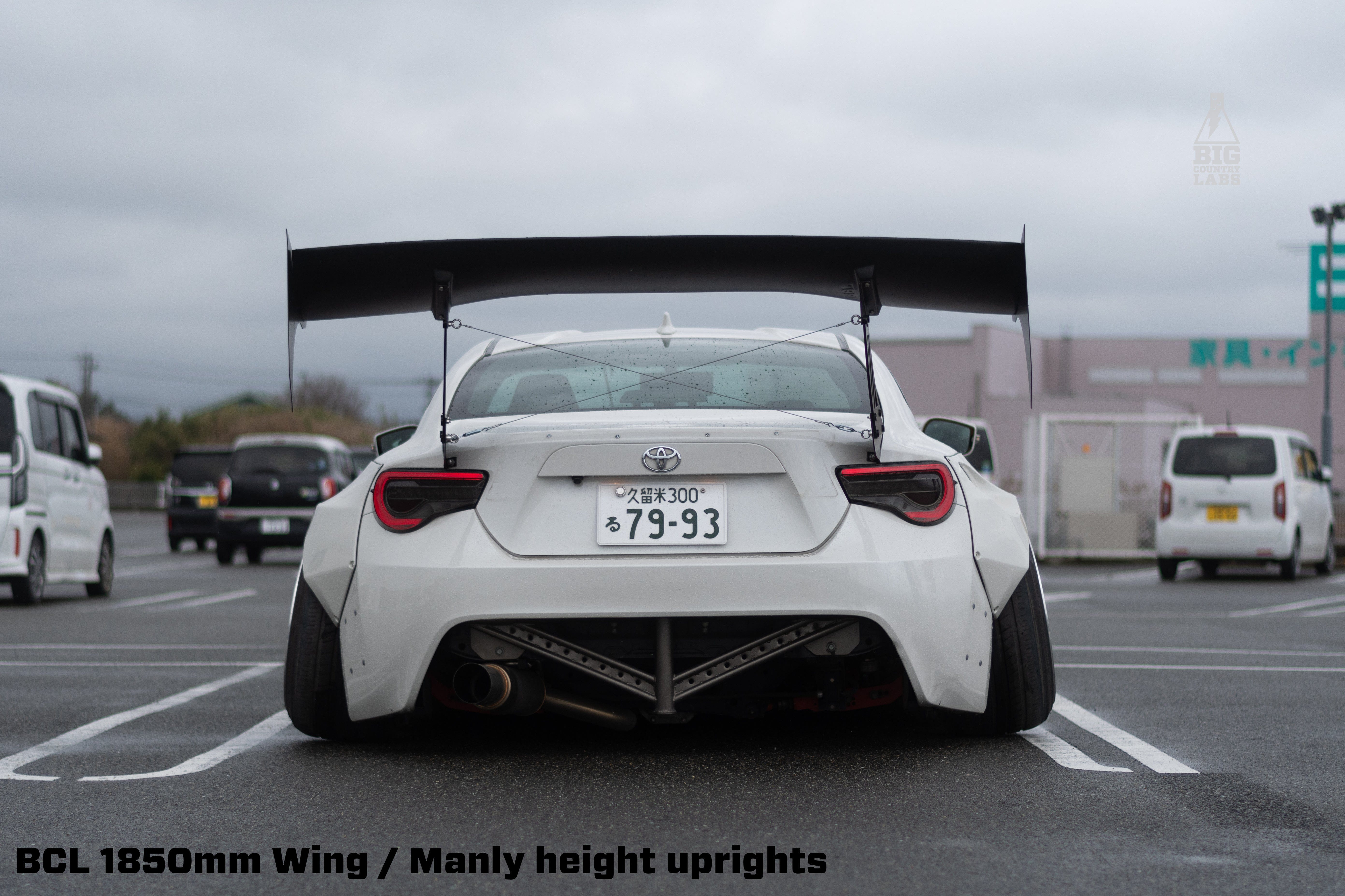 BCL - Big Country Labs Wing Kits Manly / Fiberglass / 1850mm FRS/BRZ/GT86 Atmosphere Demolisher - Complete Kit SR