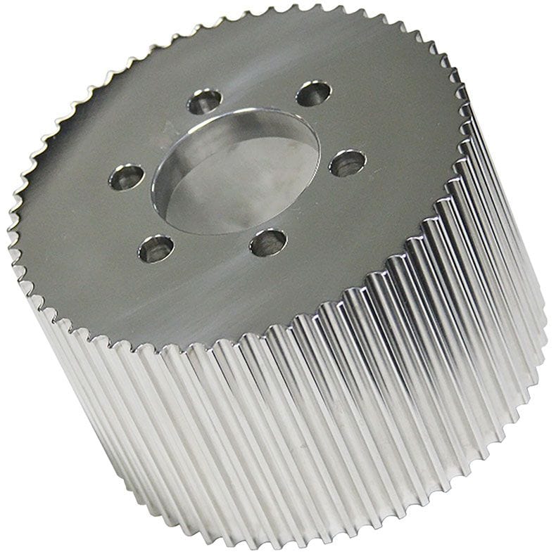 BDS 55 Tooth, 8mm Pitch, Polished Blower Drive Service Billet Supercharger Drive Pulley BDSBP-6855 SR
