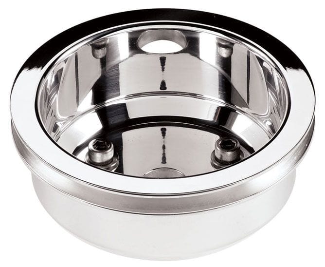 BILLET 1-Groove Suit SB Chev With Long Water Pump Billet Specialties Crankshaft Pulley - Polished BS78210 SR