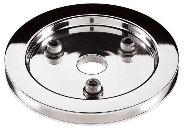BILLET 1-Groove Suit SB Chev With Short Water Pump Billet Specialties Crankshaft Pulley - Polished BS81120 SR