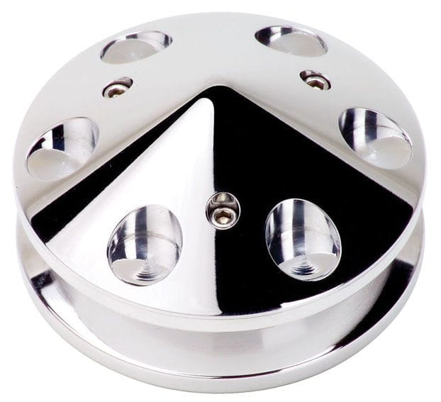 BILLET 2.5" O.D Fits Most GM, Delco & Ford Alternators Billet Specialties Alternator Pulley - Polished BS85120 SR
