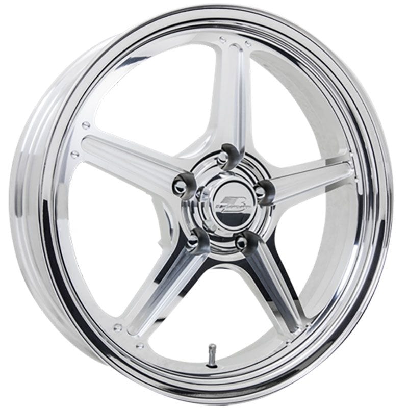 BILLET 5 x 4.5" Bolt Circle with 2" Backspace Billet Specialties Street Lite Wheel 17" x 4.5" - Polished BSRSF037456520N SR