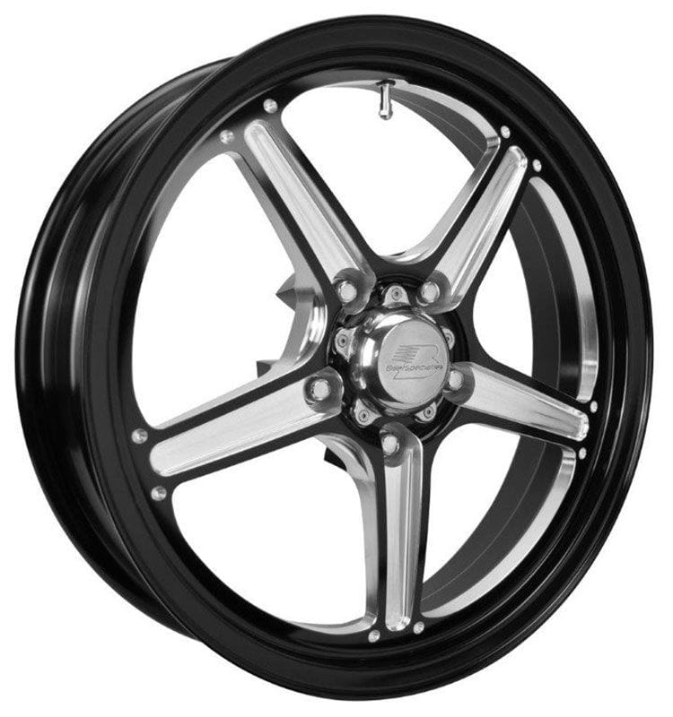 BILLET 5x4.50" Bolt Circle with 2" Backspace Billet Specialties Street Lite 17x4.5" Wheel, Black BSRSFB37456520N SR