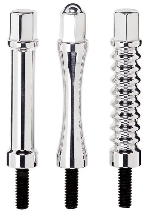 BILLET Acorn Style 2-7/8" Tall With 1/4" Threaded Stud (4 Pack) Billet Specialties Valve Cover Hold Downs - Polished BS95011 SR