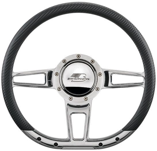 Billet Billet Billet 14" FORMULA D-Shaped Steering Wheel (BS29409) SR