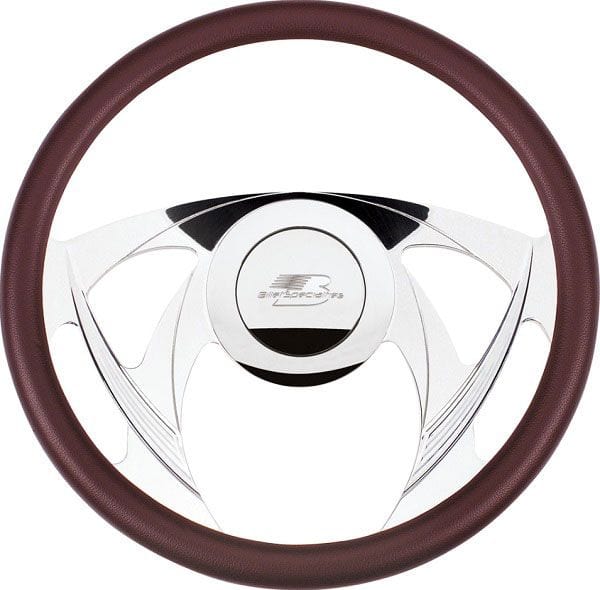 BILLET Half Wrap, Horn Button and Adapter Sold Separately Billet Specialties 14" Billet "Sniper" Steering Wheel BS30955 SR