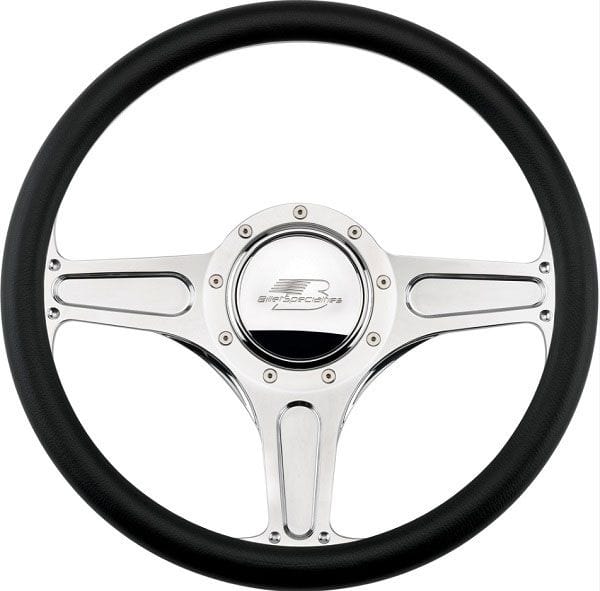 BILLET Half Wrap, Horn Button and Adapter Sold Separately Billet Specialties 14" Billet "Street Lite" Steering Wheel BS30103 SR
