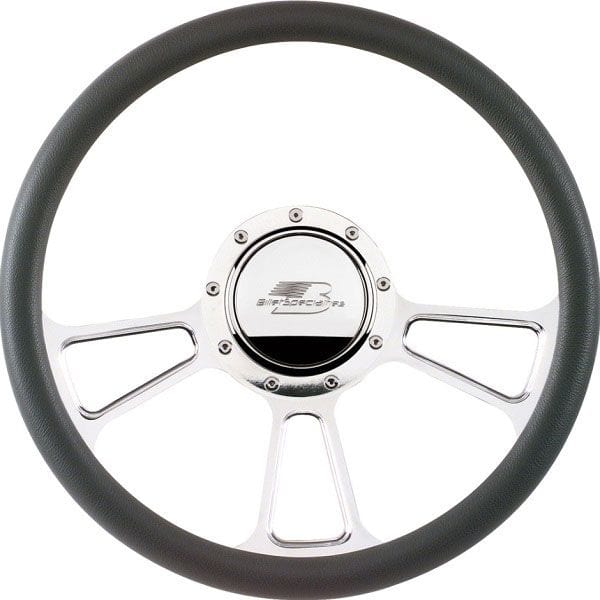 BILLET Half Wrap, Horn Button and Adapter Sold Separately Billet Specialties 14" Billet "Vintec" Steering Wheel BS30425 SR
