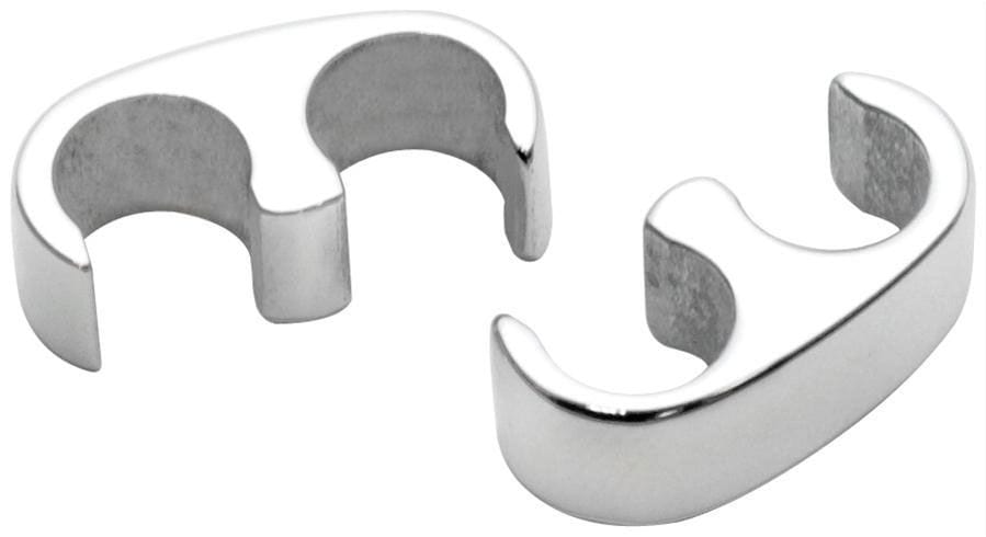 BILLET Holds 2 Leads (Pair) Billet Specialties Ignition Lead Floating Separators - Polished BS69602 SR