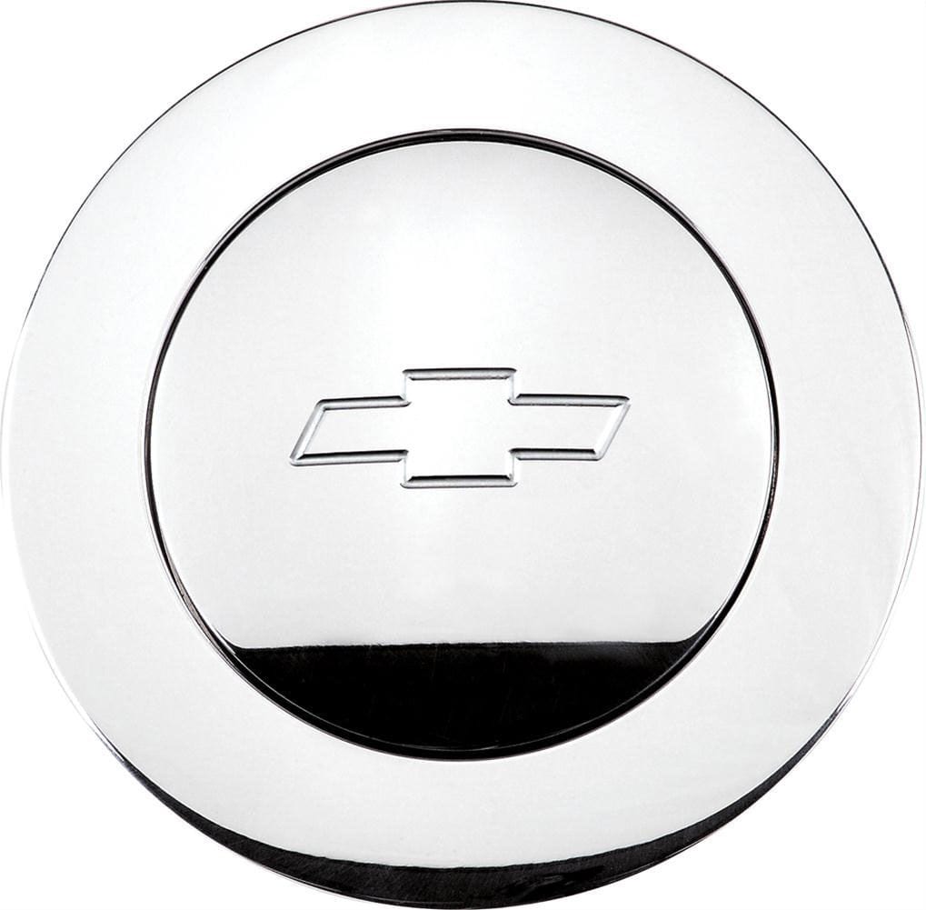 BILLET Large With Bowtie Logo Billet Specialties Billet Horn Button BS32325 SR