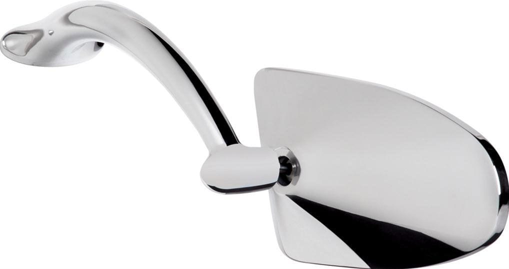 BILLET Oblique 4.75" x 2.5" Head With 6" Long Arm (Pair) Billet Specialties Exterior Rearview Mirror Kits - Polished BS74820 SR