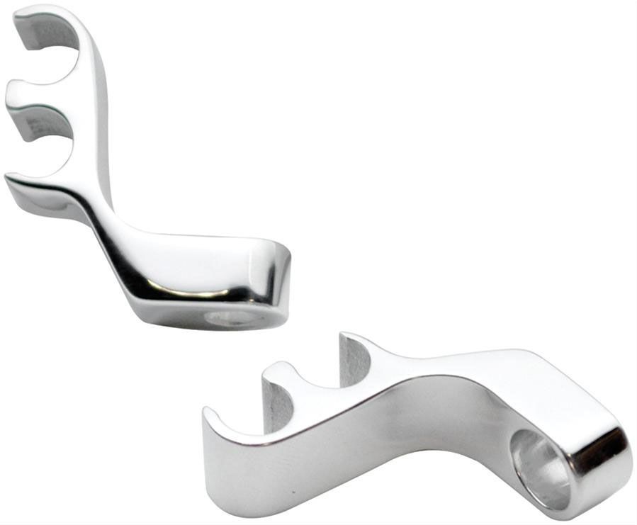 BILLET Polished 2-Lead Horizontal Mount Suit 8.5mm Lead (Pair) Billet Specialties Billet Ignition Lead Separators BS69702 SR