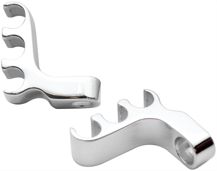 BILLET Polished 3-Lead Horizontal Mount Suit 8.5mm Lead (Pair) Billet Specialties Billet Ignition Lead Separators BS69703 SR