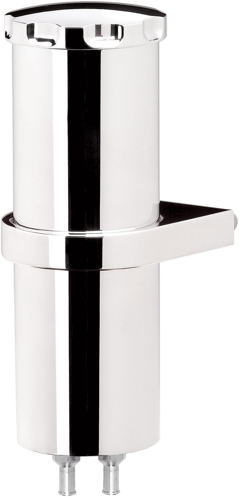 BILLET Smooth Polished Finish With Bracket 2-7/8" O.D x 8-3/4" H Billet Specialties Billet Overflow/Recovery Tank (444ml) BS77109 SR