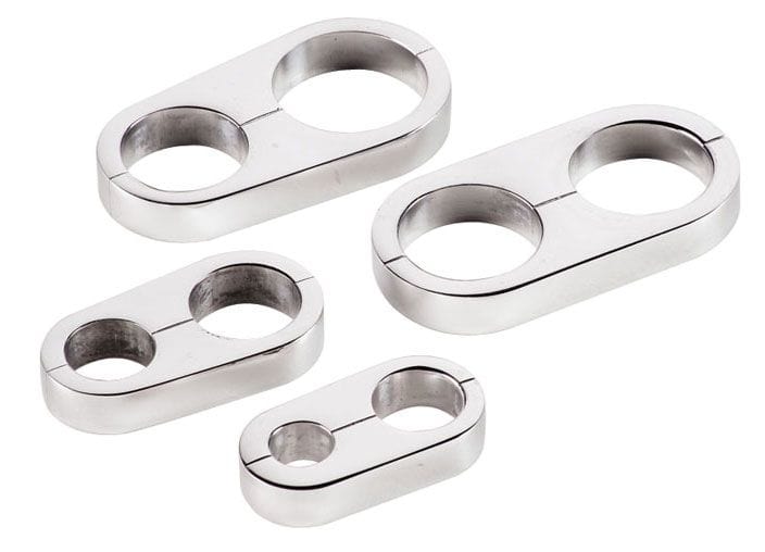 Billet Specialties Suit -6 (.440" O.D) & -8 (.540" O.D) Braided A/C Hose Billet Specialties Hose Separators - Polished BS68020 SR