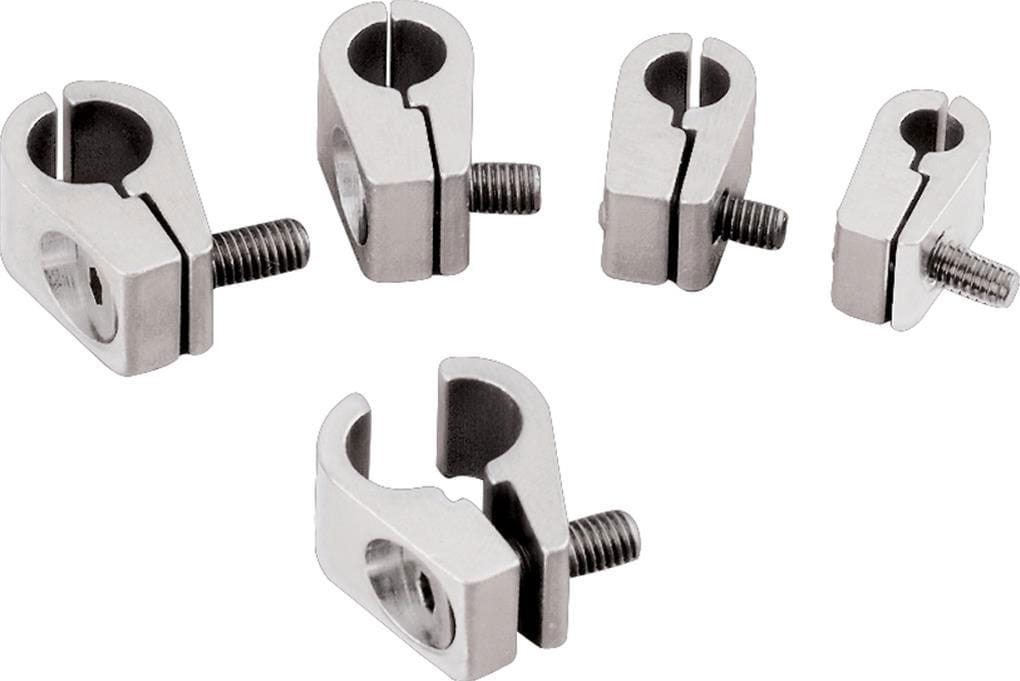 BILLET Suit 3/16" Line With 8-32 x 5/8" S/S Bolts (4 Pack) Billet Specialties Line Clamps BS65110 SR