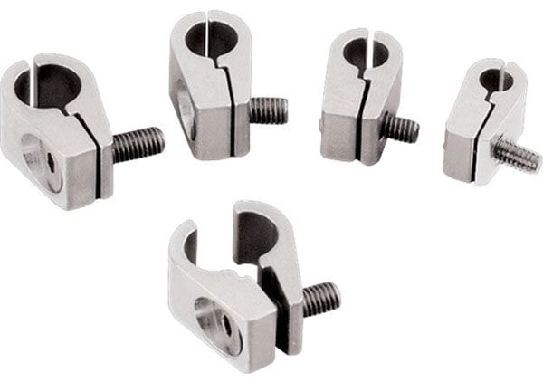 BILLET Suit 3/8" Line With 10-32 x 3/4" S/S Bolts (4 Pack) Billet Specialties Line Clamps BS65410 SR