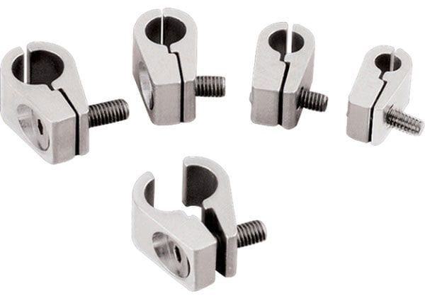 BILLET Suit 5/16" Line With 10-32 x 3/4" S/S Bolts (4 Pack) Billet Specialties Line Clamps BS65310 SR
