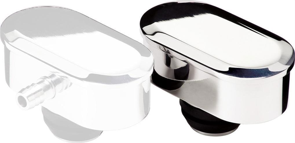 BILLET Suit Covers With 1-1/4" Hole, Grommet Included Billet Specialties Oval Valve Cover Breather Plain - Polished BS20929 SR