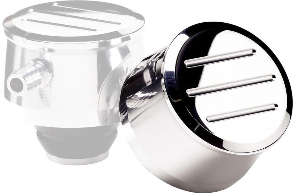 BILLET Suit Covers With 1-1/4" Hole, Grommet Included Billet Specialties Round Valve Cover Breather Ball Milled - Polished BS20820 SR