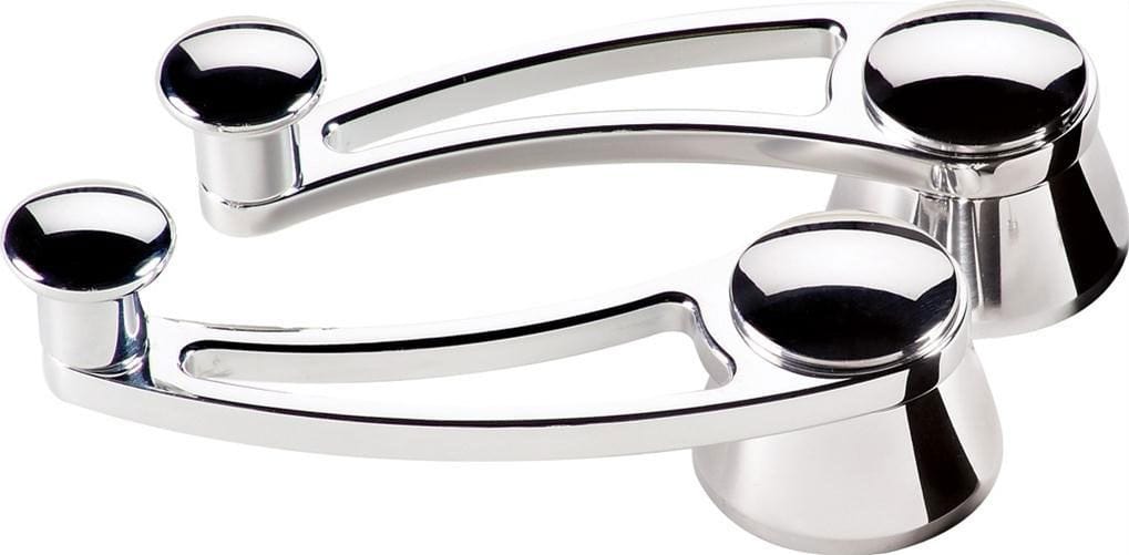BILLET Suit GM & Ford 1949-On With 1/2" Round Spline, 3-3/4" Length (Pair) Billet Specialties Traditional Interior Window Crank Handles - Polished BS46520 SR