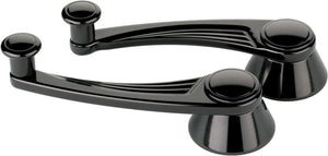 Billet Specialties Ball Milled Interior Window Crank Handles - Black BSBLK46525