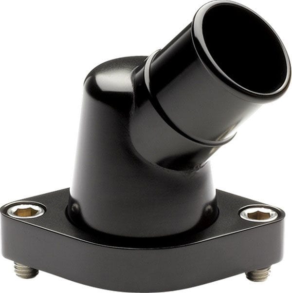 BILLET Suit SB & BB Chev, 45° Billet Specialties Thermostat Housing - Black BSBLK90420 SR
