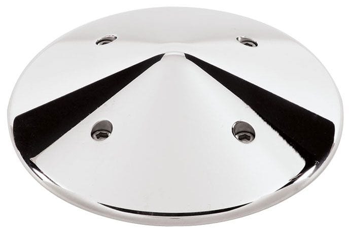 BILLET Suit SB & BB Chev With Short Water Pump Pulley Billet Specialties Water Pump Pulley Nose Cone - Polished BS84120 SR