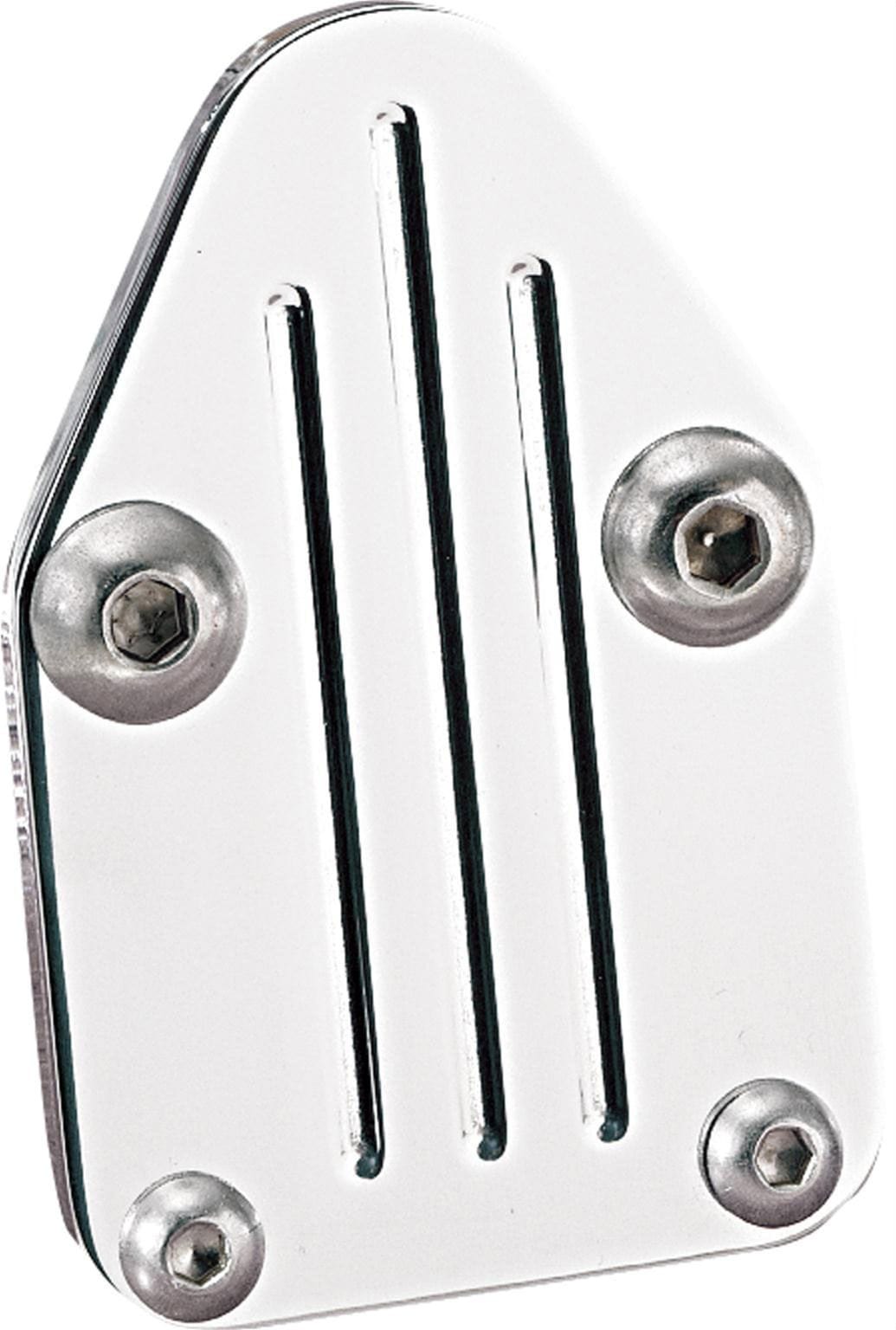 BILLET Suit SB Chev Billet Specialties Fuel Pump Block Off Plate Ball Milled - Polished BS41120 SR