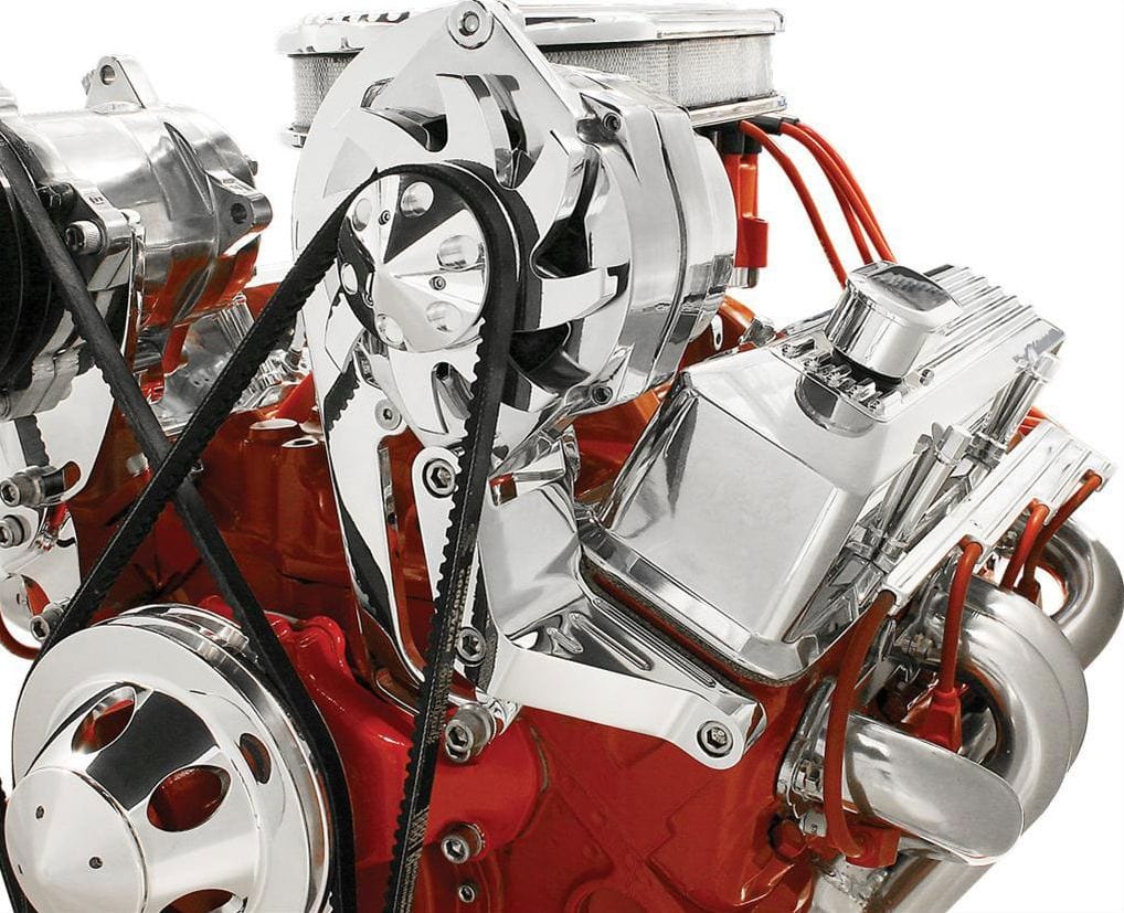 BILLET Suit SB Chev Top Mount Alternator (Short W/P) Billet Specialties Independent Mount Brackets BS10220 SR