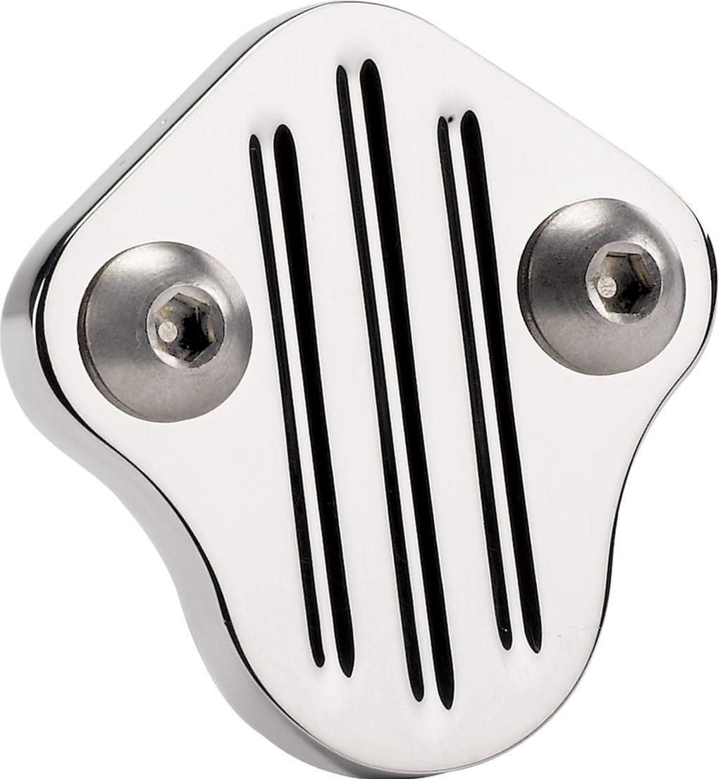 BILLET Suit SB Chrysler Billet Specialties Fuel Pump Block Off Plate Ball Milled - Polished BS41820 SR