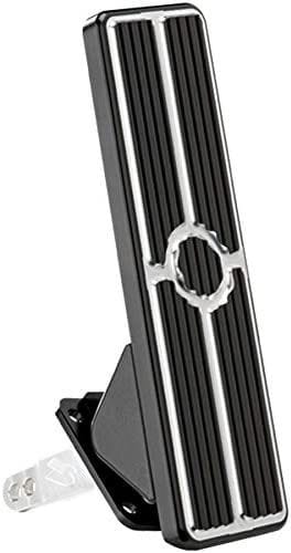 BILLET Universal Floor Mount With Ribbed Pedal Billet Specialties Rectangle Gas/Accelerator Pedal - Black Anodized BS199275 SR