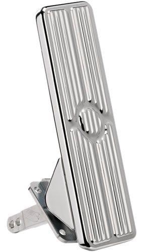 BILLET Universal Floor Mount With Ribbed Pedal Billet Specialties Rectangle Gas/Accelerator Pedal - Polished BS199270 SR