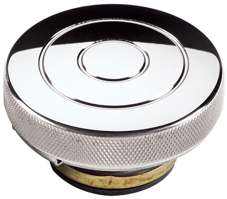 BILLET With Circles, 16lb Billet Specialties Radiator Cap - Polished BS75220 SR