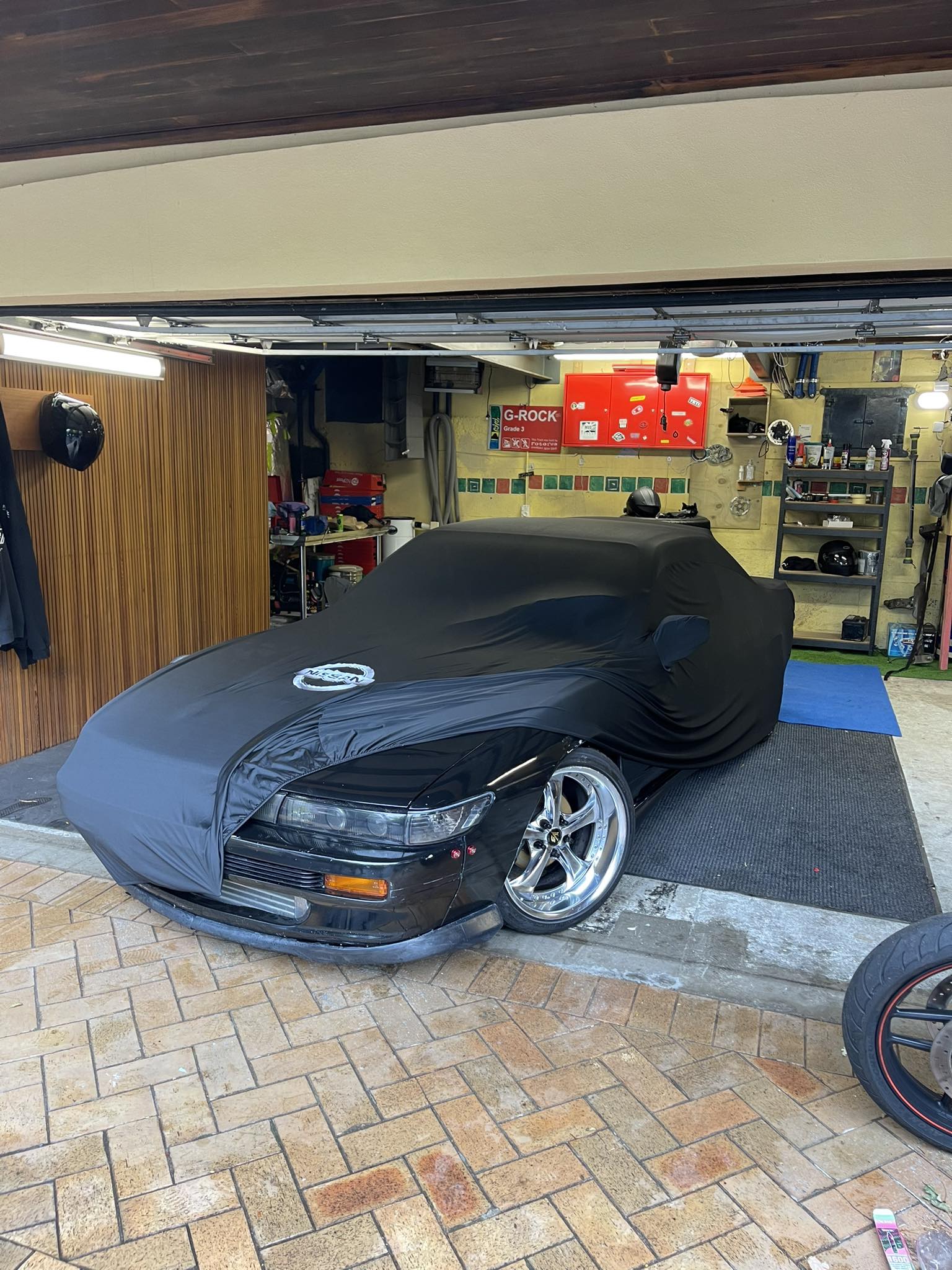 Boosted Kiwi Boosted Kiwi Black / Nissan / Standard Nissan Silvia S13 / 200sx / 240sx Custom Fit Indoor Car Cover SR