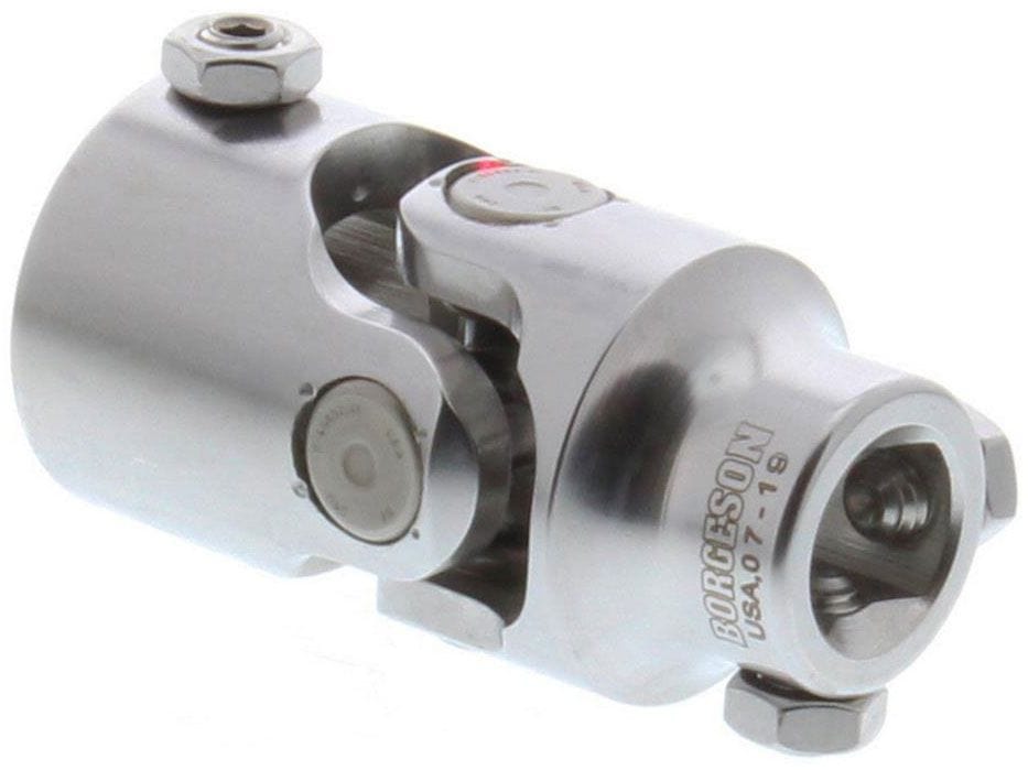 BORGESON 3/4"DD x 1"DD - Spline x Spline Borgeson Borgeson Polished Stainless Steel Single Needle Bearing Universal Joint BOR12495 SR