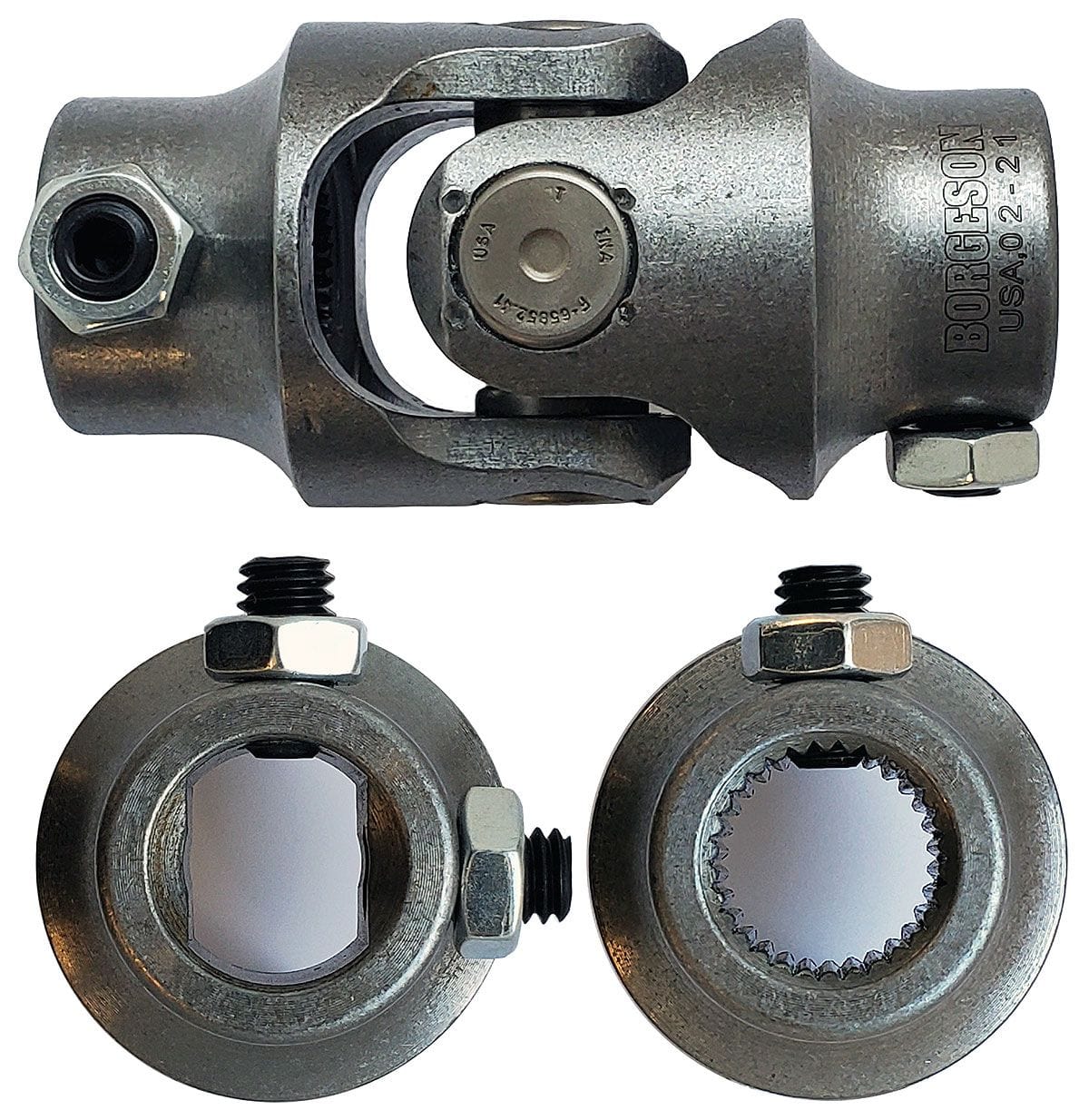 BORGESON 3/4"DD x 3/4"-30 - DD x Spline Borgeson Borgeson Steel Single Needle Bearing Universal Joint BOR014931 SR