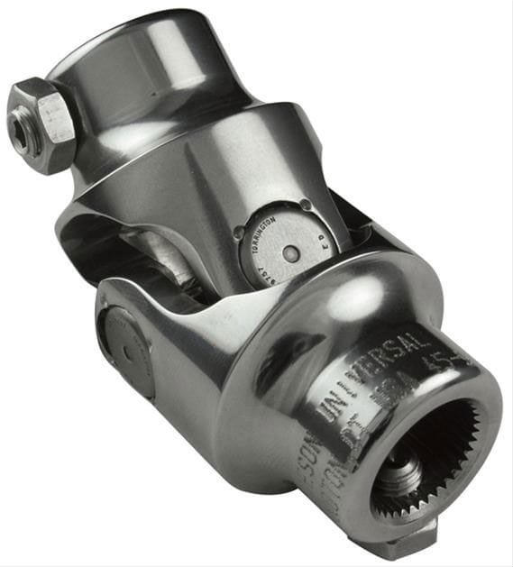 BORGESON 9/16"-36 x 3/4"DD - Spline x Spline Borgeson Borgeson Polished Stainless Steel Single Needle Bearing Universal Joint BOR12491 SR