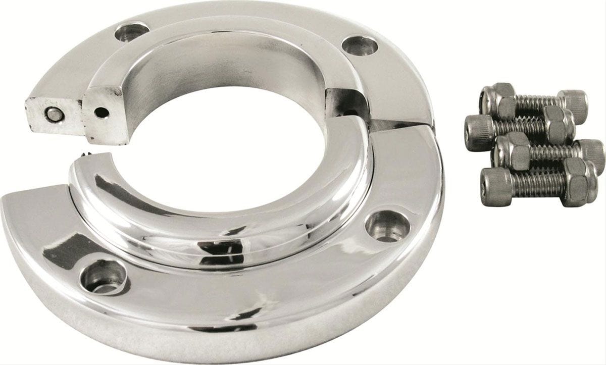 BORGESON Suit 1-1/2" Steering Columns Borgeson Borgeson Polished Billet Aluminium Solid Swivel Floor Mount BOR909014 SR
