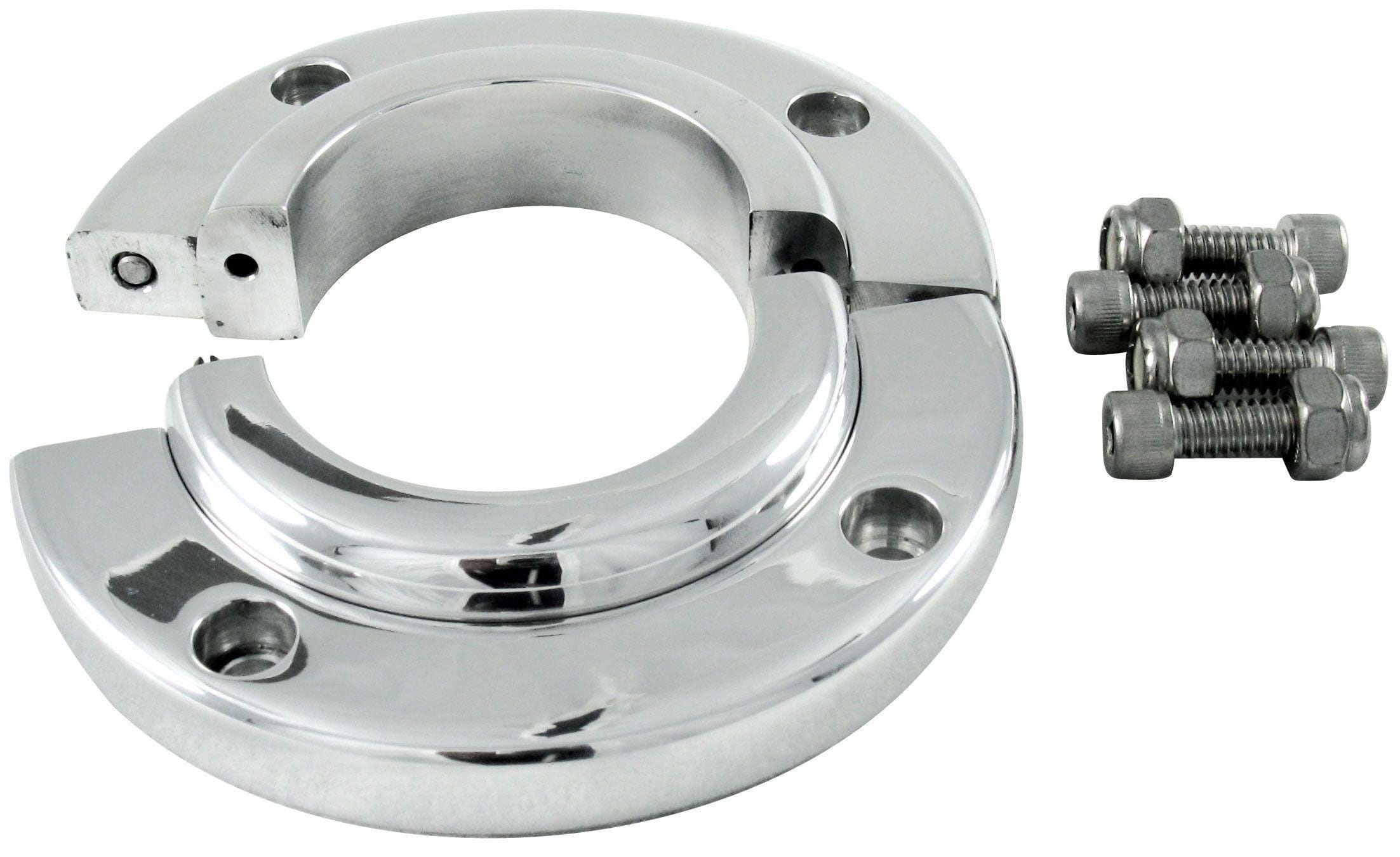 BORGESON Suit 2-1/4" Steering Columns Borgeson Borgeson Polished Billet Aluminium Split Swivel Floor Mount BOR909010 SR