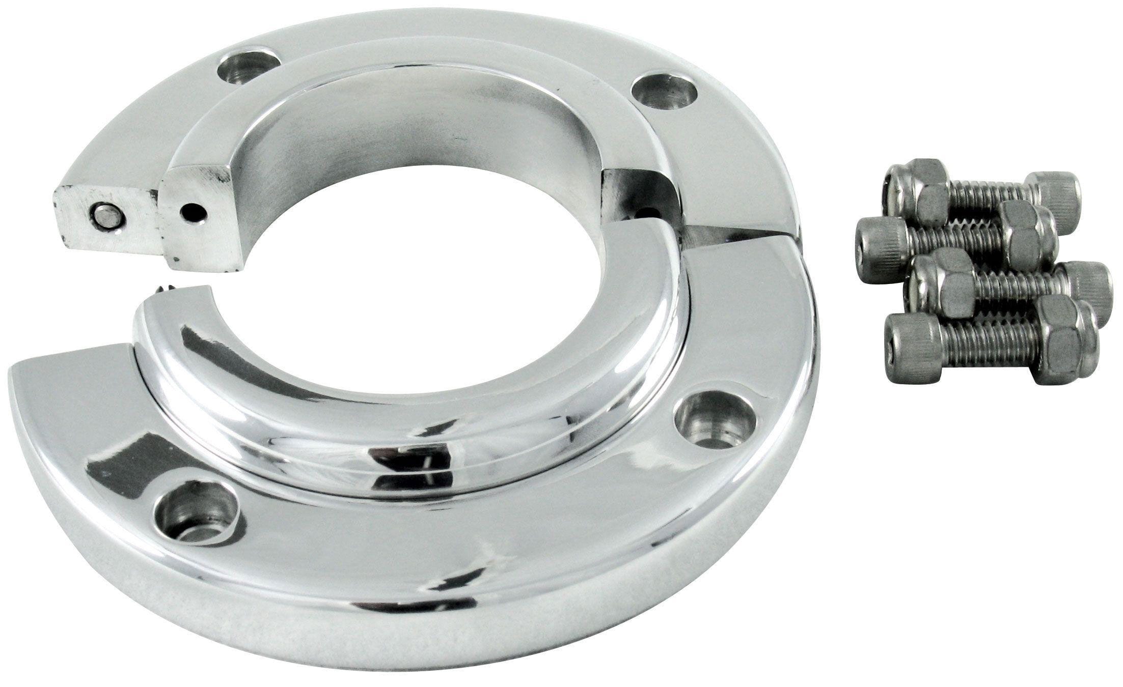 BORGESON Suit 2" Steering Columns Borgeson Borgeson Polished Billet Aluminium Split Swivel Floor Mount BOR909008 SR