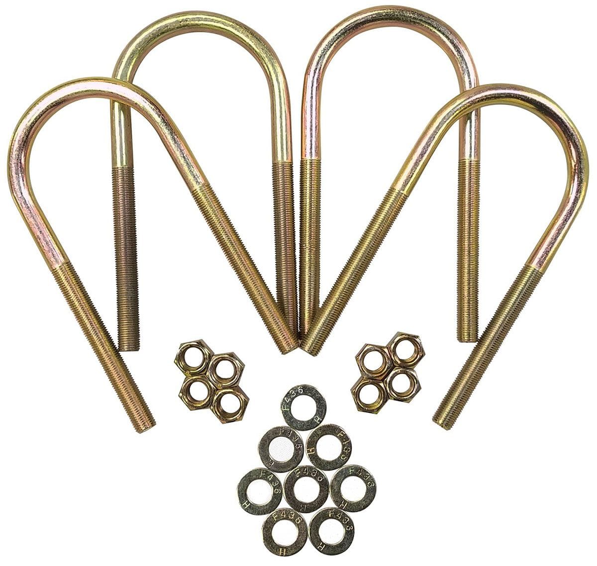 CALVERT Suit 2.25" O.D Tube x 6" Long (Set of Calvert Racing Round U-Bolts CTUR225X60 SR