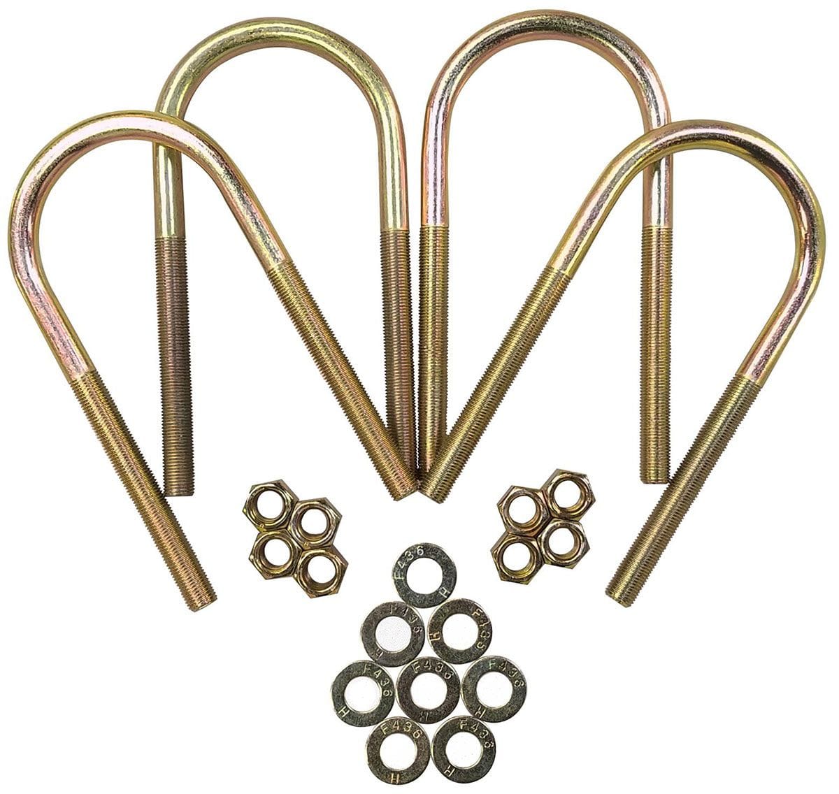 CALVERT Suit 2.50" O.D Tube x 7" Long (Set of 4) CLEARANCE Calvert Racing Round U-Bolts CTUR250X70 SR