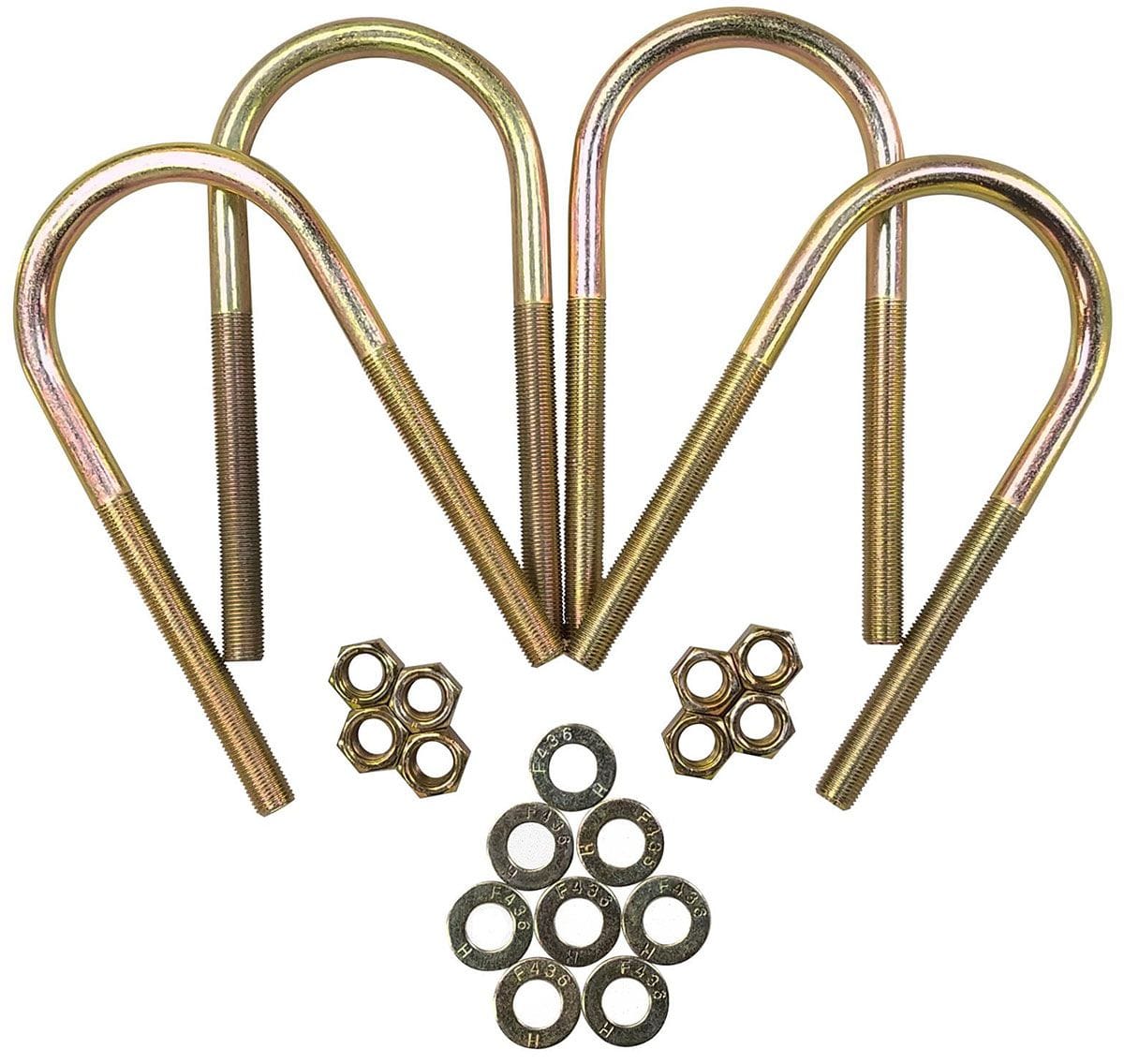 CALVERT Suit 3.00" O.D Tube x 9" Long (Set of Calvert Racing Round U-Bolts CTUR300X90 SR