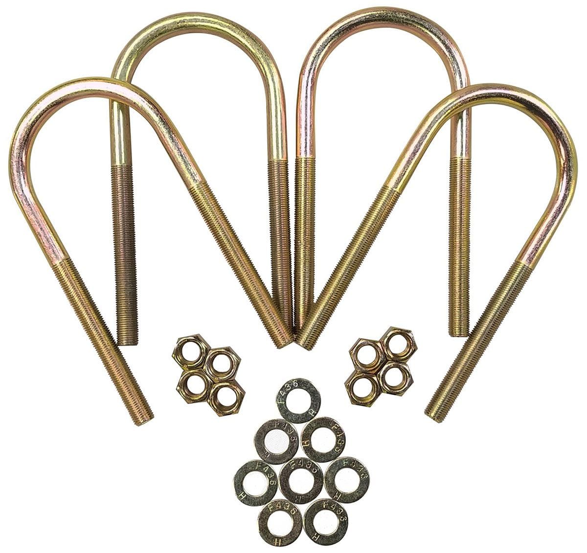 CALVERT Suit 3.25" O.D Tube x 9" Long (Set of Calvert Racing Round U-Bolts CTUR325X90 SR