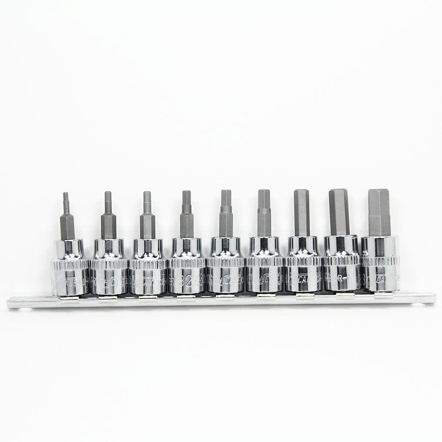 Chicane Tools HEX KEYS 9 PIECE 3/8" DR AF HEX BITS SOCKET SET SR