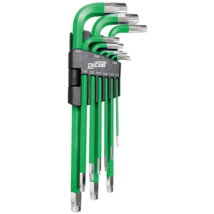 Chicane Tools HEX KEYS 9 PIECE TORX HEX KEY WRENCH SET SR